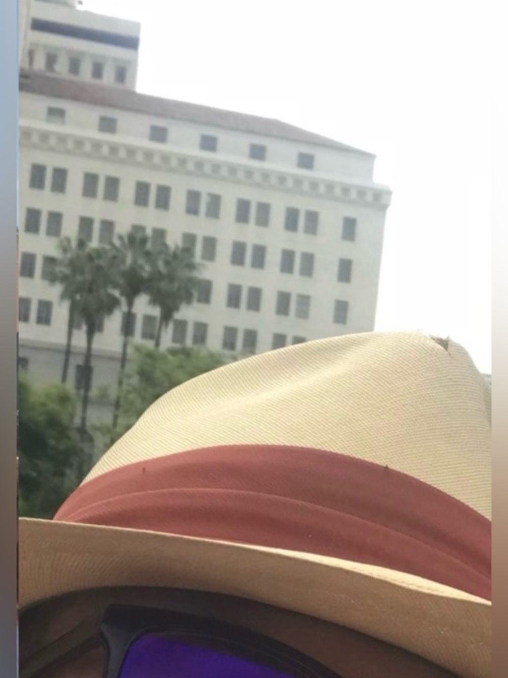 Stenson Fedora Hat. Rust color Band Vintage Fabric. USA Made.
